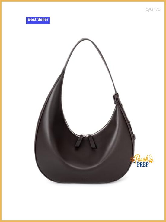 Handbags - Genuine Leather Slouchy Hobo Bag for Women Crescent Crossbody Purse